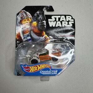 Star Wars Hot Wheels 2014 Character Cars Luke Skywalker Die Cast Vintage New NIB